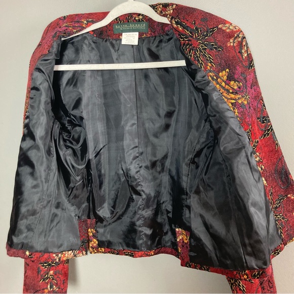Harve Bernard textured blazer autumn colorful size 10 - Picture 9 of 11